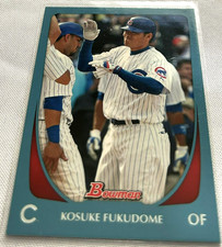 2011 Bowman Baseball Kosuke Fukodome Chicago Cubs Light Blue #67 #d 244/500