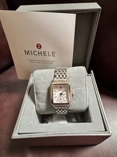 NEW Michele Deco Mid Diamond Dial MOP MWW06V000002 Ladies 29mm Watch