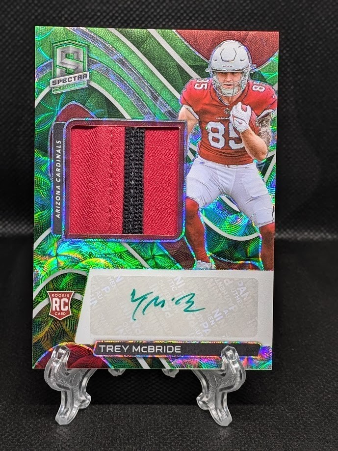 2022 Panini Spectra Green Scope TREY MCBRIDE RPA RC 12/35 2 Color Patch
