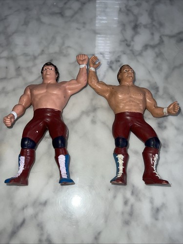 WWF LJN British Bulldogs Vintage Wrestling Figures...