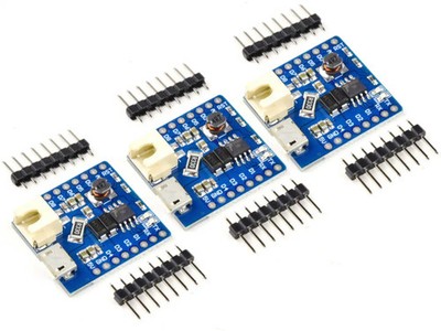 3 x CANADUINO  WEMOS D1 Mini Battery Shield V1.1.0 with 5V booster