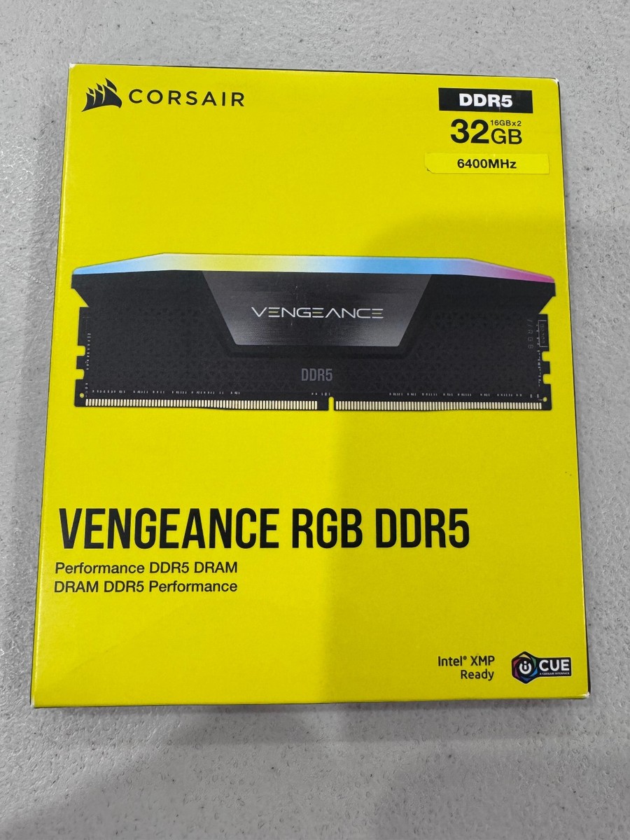 CORSAIR Vengeance RGB 32GB (2 x 16GB) 288-Pin PC RAM DDR5 6400