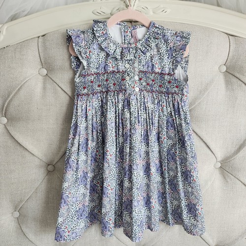 La Coqueta Beatrice Smock Dress Sz 4