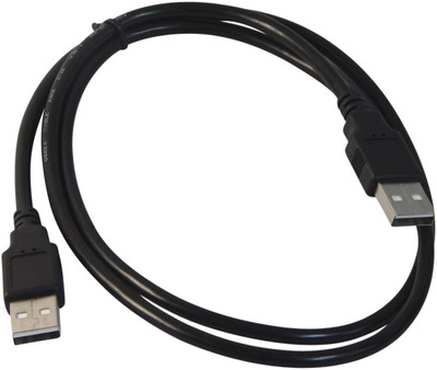 3 Foot Black USB 2.0 High Speed Male a to Male a Cable