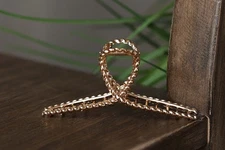 Gold Twist Claw Clip Easy Hair Claw Clip for Women