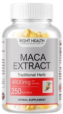 Maca Root 4800mg 250 Softgels, Red Yellow Maca for Men Women USA