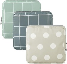 3Pcs Sanitary Napkin Storage Bag Period Bags for Teen Girls for School Period Po