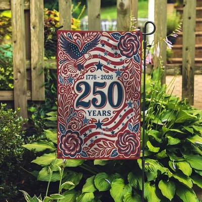 America 250th Anniversary Garden Flag Patriotic Eagle Yard Decor
