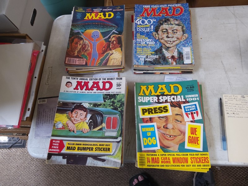 Mad magazine 50 issue lot #45 200 to 459 checked complete special bonus dam/miss