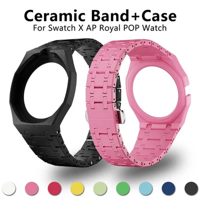 Bioceramics Strap + Case Mod Kit for Swatch X AP Royal POP Ceramic Band Cover - Bild 1 von 4