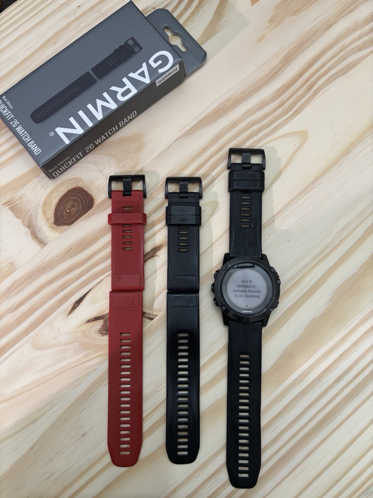 Garmin Fenix 5X Sapphire GPS Watch with Bonus Straps in Black-image