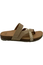 Earth Origins Nubuck Toe-Post Sandals Ossi Wheat