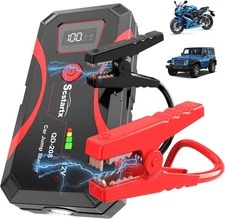 Powerful 2000A Car Jump Starter & Portable Battery Pack with Flashlight