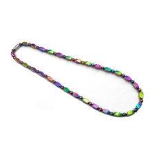 Rainbow Magnetic Necklace with Twist and Round Magnetic Beads Magnetic Necklaces