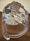 Vtg Rosenthal Crown-Line Triangular Swirl Crystal Bowl or Candlestick Holder — photo 2