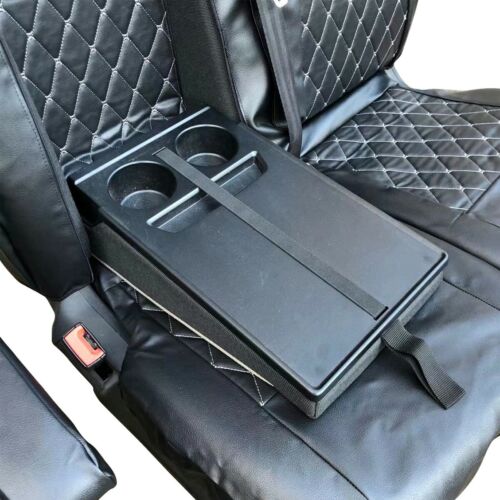 FULLY TAILORED LEATHER QUILTED SEAT COVERS for FORD TRANSIT CUSTOM 2013 on - Picture 9 of 12
