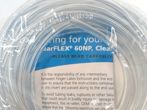 ClearFLEX™ Food & Lab Grade PVC Tubing, 1/8" ID x 1/4" OD x 25' Sealed, USA Made - Picture 2 of 5
