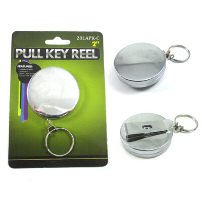 Keep your keys secure with this Heavy Duty Retractable Key Chain featuring a 2''