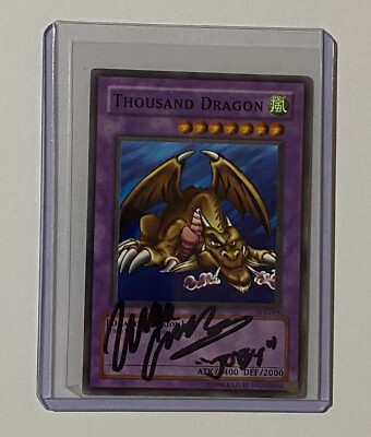 Signierte Tausenddrache Yugioh Karte von Wayne Grayson - Joey Wheeler - handsigniert