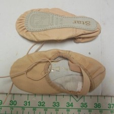 Sansha leather Model 14 "Star" size A M Ballet Flats Child size toddler 7.5M