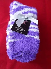 2 Pair Womens Medium Beverly Hills Polo Club Fuzzy Crew Butter Socks 9-11 
