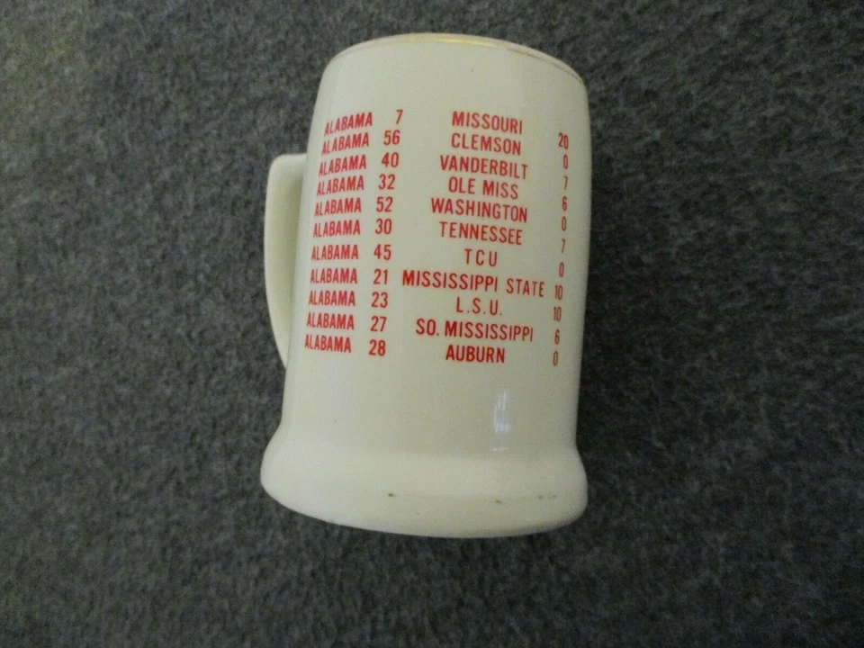 VINTAGE MUGS STEINS UNIVERSITY OF ALABAMA (1960s) & SEC CHAMPION (1975) MADE USA - Image 4 of 4