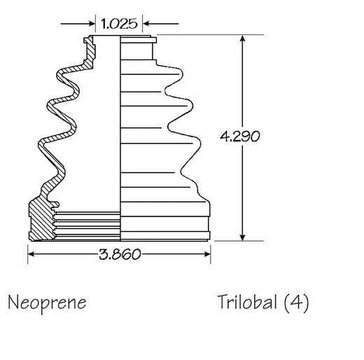 Juego de 2 kit de arranque eje CV delantero interior exterior para Honda Odyssey 2005-2006 Foto 4 de 4