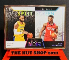 2020-21 Noir Split Screen Silver Prizm Lebron James & Zion Williamson /25! #273