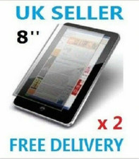 2 x PROFESSIONAL SCREEN PROTECTOR FOR 8" INCH ANDROID TABLET PC EPAD APAD UK