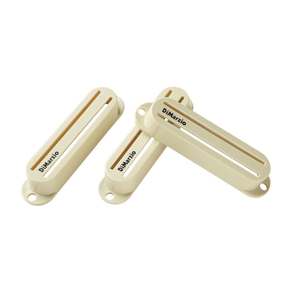 DiMarzio Fast Track Rail/Twin Blade Pickup Covers Set of 3 (Aged White)