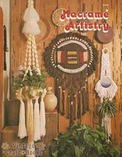 Macrame Artistry Leisure Time Vintage Instruction Book Plant Hangers 1977 NEW