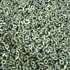 1,000 #8-32 Wing Nut Cold Forged Zinc Plated Machine Screw Thread Steel 