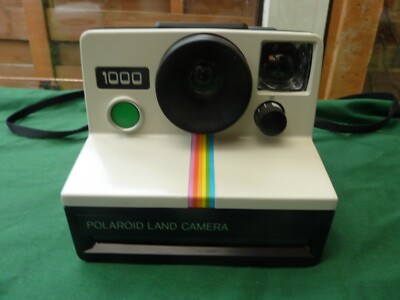 POLAROID 1000 LAND CAMERA GREEN SHUTTER BUTTON UK