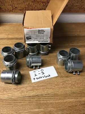 Box Of 10 ETP Steel Set-Screw Connectors 1-1/4    New    ETP11/4-C34
