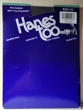 Hanes Too Pantyhose Barely Black Size CD Sandalfoot 117 NOS 