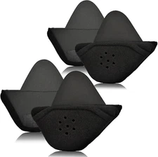 Iguerburn 2 Pair Half Helmet Ear Pads Speaker Pockets, Bluetooth Motorcycle Helm