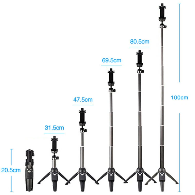 Portable 40" Wireless Remote Selfie Stick Tripod Phone Stand For iPhone Samsung - Image 3 of 4