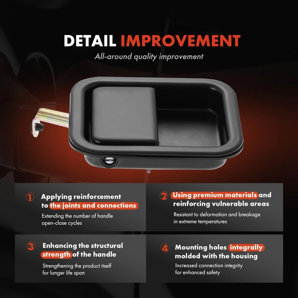 Front Driver Metal Interior Door Handle for Sterling 825 Truck L7501 L8500 A9500 - Image 3 of 4