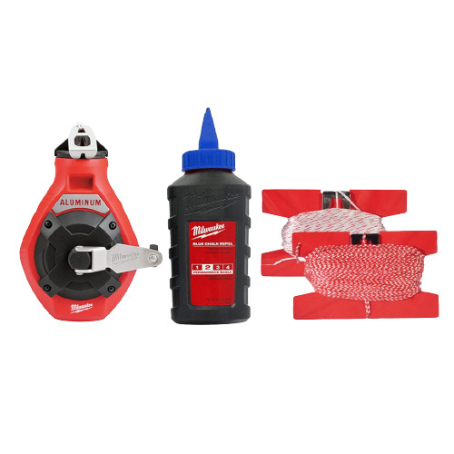 Milwaukee 48-22-3993 100' Aluminum Blue Chalk Reel Kit