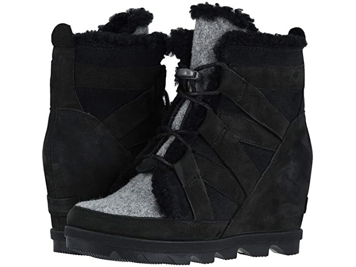 Sorel Boots Sorel Black Joan Of Arctic Wedge SOREL Women's Joan Of