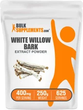 BulkSupplements White Willow Bark Extract Powder - 400mg per Serving