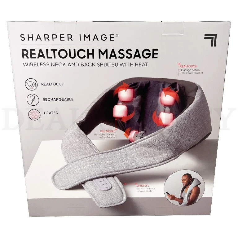 Sharper Image Realtouch Shiatsu Wireless Neck and Back Massager