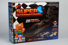 AFX Super International 4 Lane Mega G+ HO Slot Car race Track Set Tri-Power MG+!