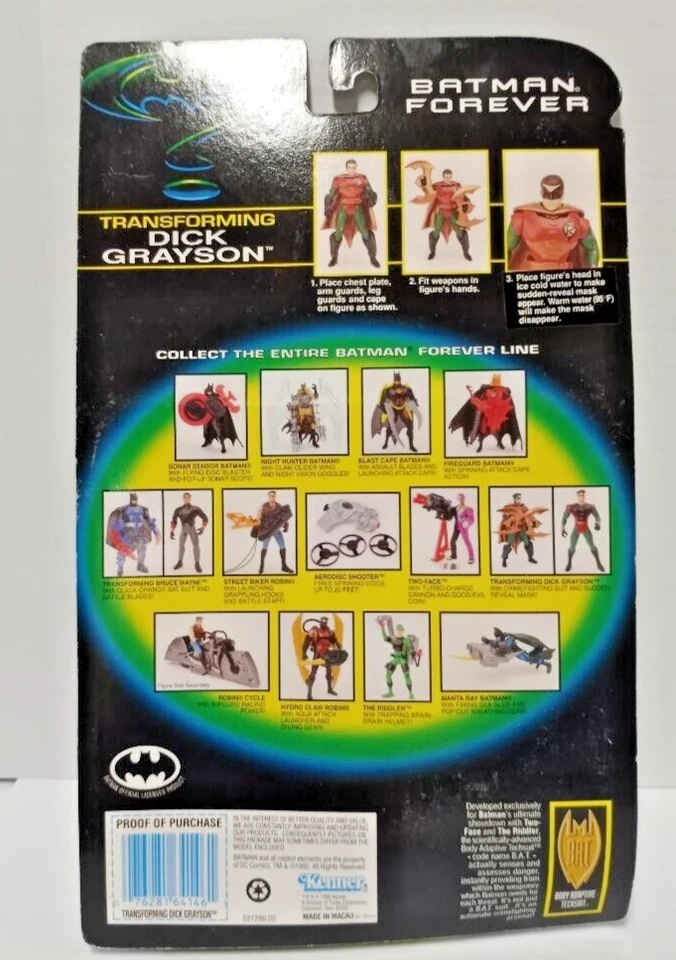 Figura de acción Kenner Batman Forever Transforming Dick Grayson (FC209-4 A0068) Foto 2 de 4