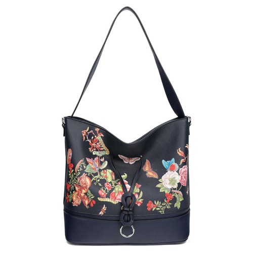 Hobo de hombro boutique de mango largo estampado floral mediano para mujer Reino Unido - Imagen 8 de 8