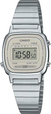 Casio Watch LA670WEA-8AEF Damen Uhr Digital Edelstahl Kunststoff 30 mm Silber 