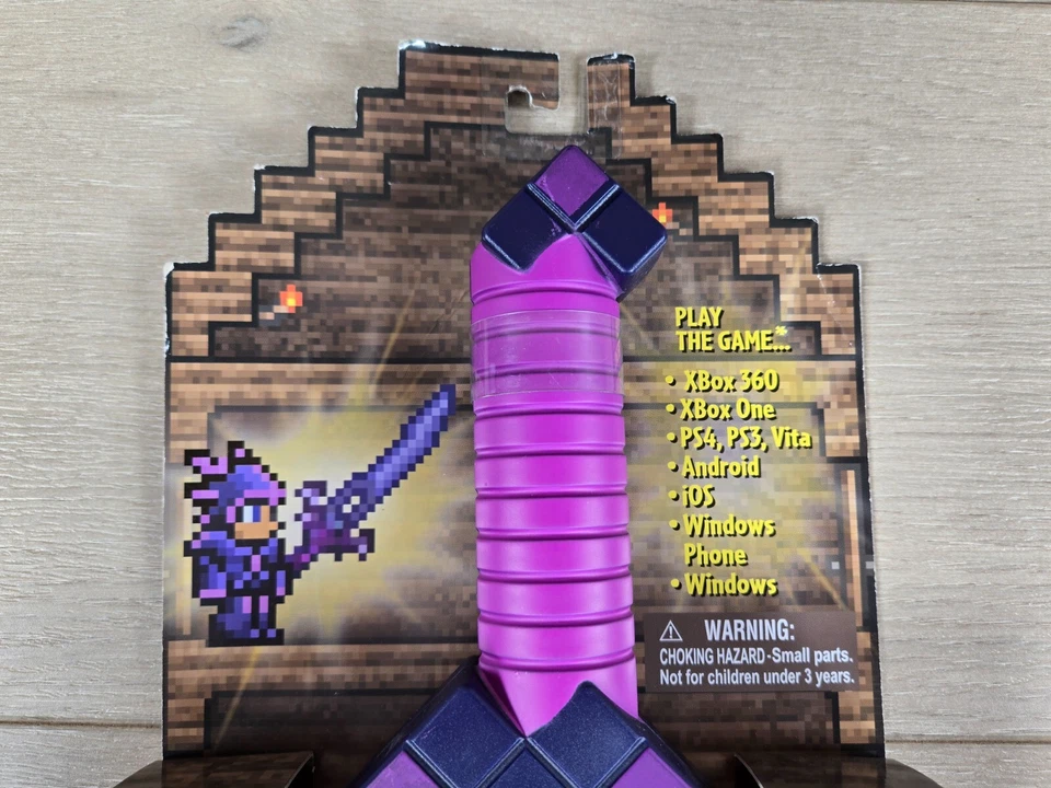 Terraria Night's Knight's Edge Minecraft 24" Plastic Cosplay Purple Toy Sword - Image 3 of 4