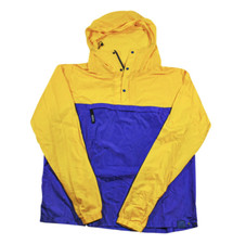 Vintage Patagonia 90s Blue Yellow Wind Shell Packable Jacket Size X-Large