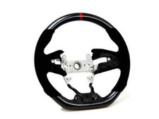 PRL Motorsports Steering Wheel - Carbon & Suede w/ Red for Honda Civic 16-21
