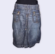 Vintage 2000s London Jean Blue Denim Skirt Denim Pencil Skirt  Size 2 Small